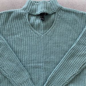 Turquoise Knit Sweater
